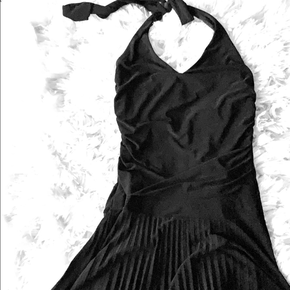Pleated mini dress